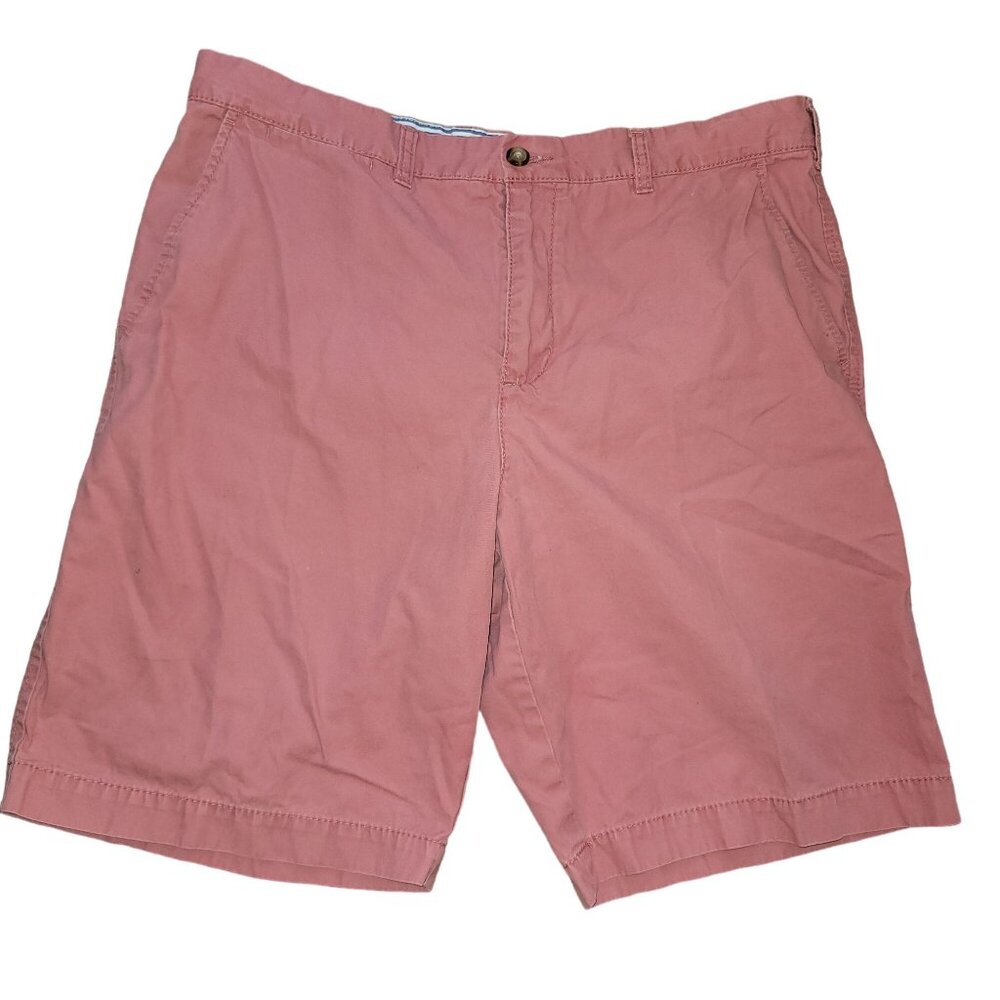 Tommy Hilfiger Shorts Men's Coral Pink Twill Cotton Size 38 jj3646
